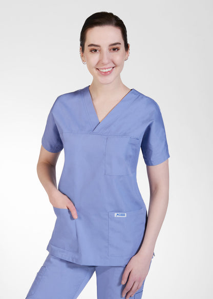 308T 3 Pocket V-Neck Scrub Top