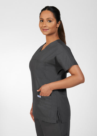 308T 3 Pocket V-Neck Scrub Top