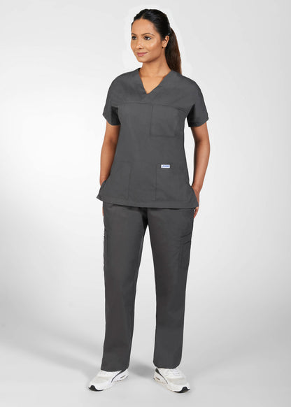 308T 3 Pocket V-Neck Scrub Top