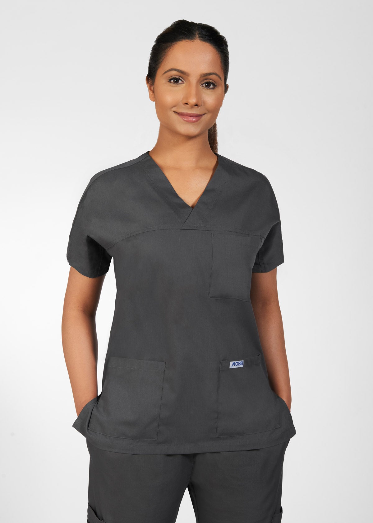 308T 3 Pocket V-Neck Scrub Top