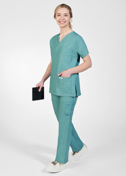 308T 3 Pocket V-Neck Scrub Top