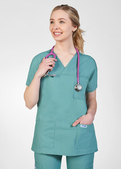 308T 3 Pocket V-Neck Scrub Top