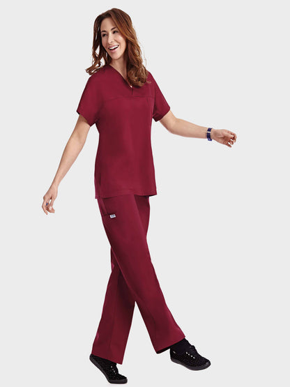 308/312 V-Neck Three Pocket Dolman Sleeve Flip Flap Scrub Set