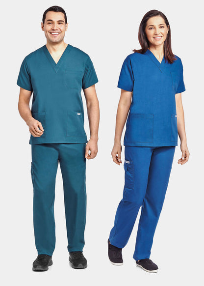 310/307 Unisex 8 Pocket Drawstring/Elastic Scrub Set