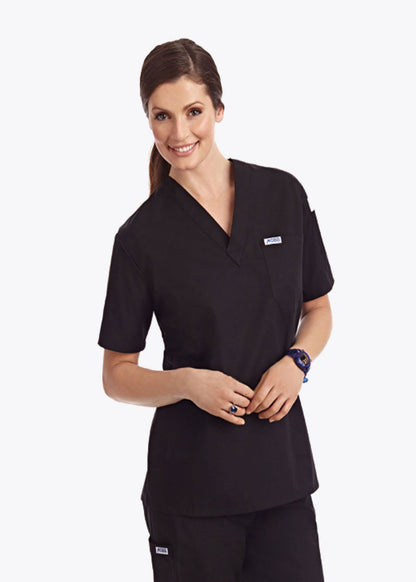 310T Unisex V-Neck Scrub Top