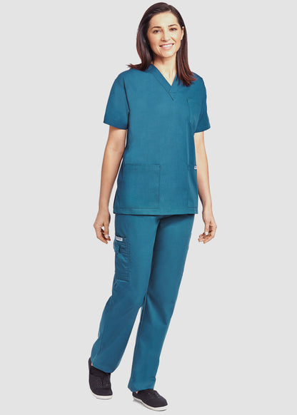 310T Unisex V-Neck Scrub Top