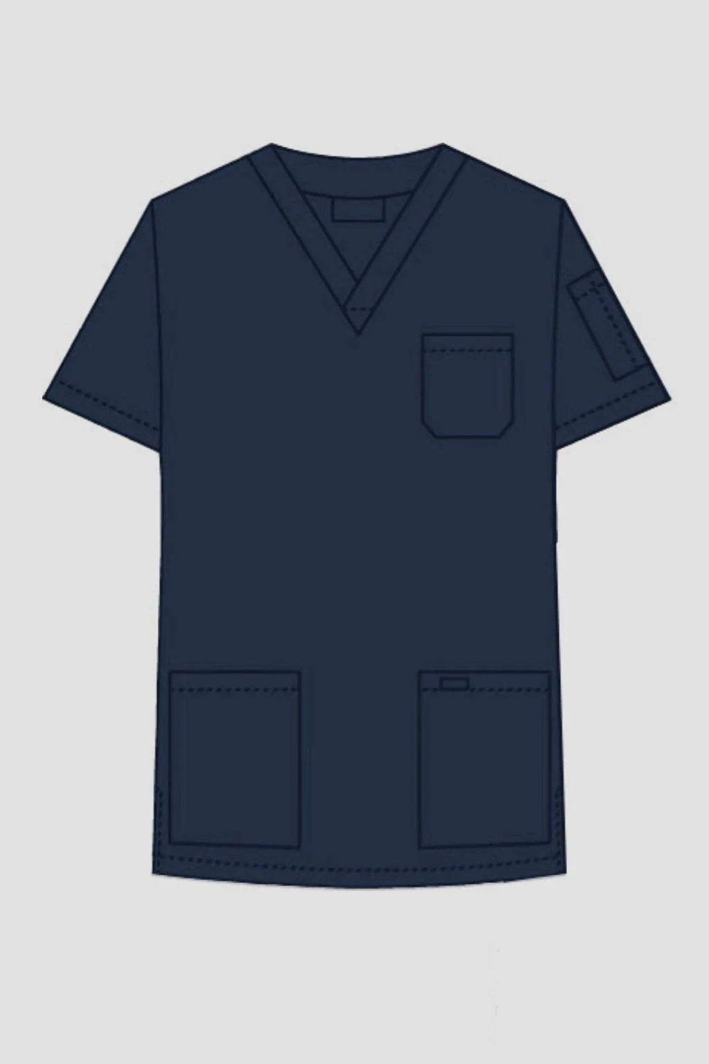 310T Unisex V-Neck Scrub Top