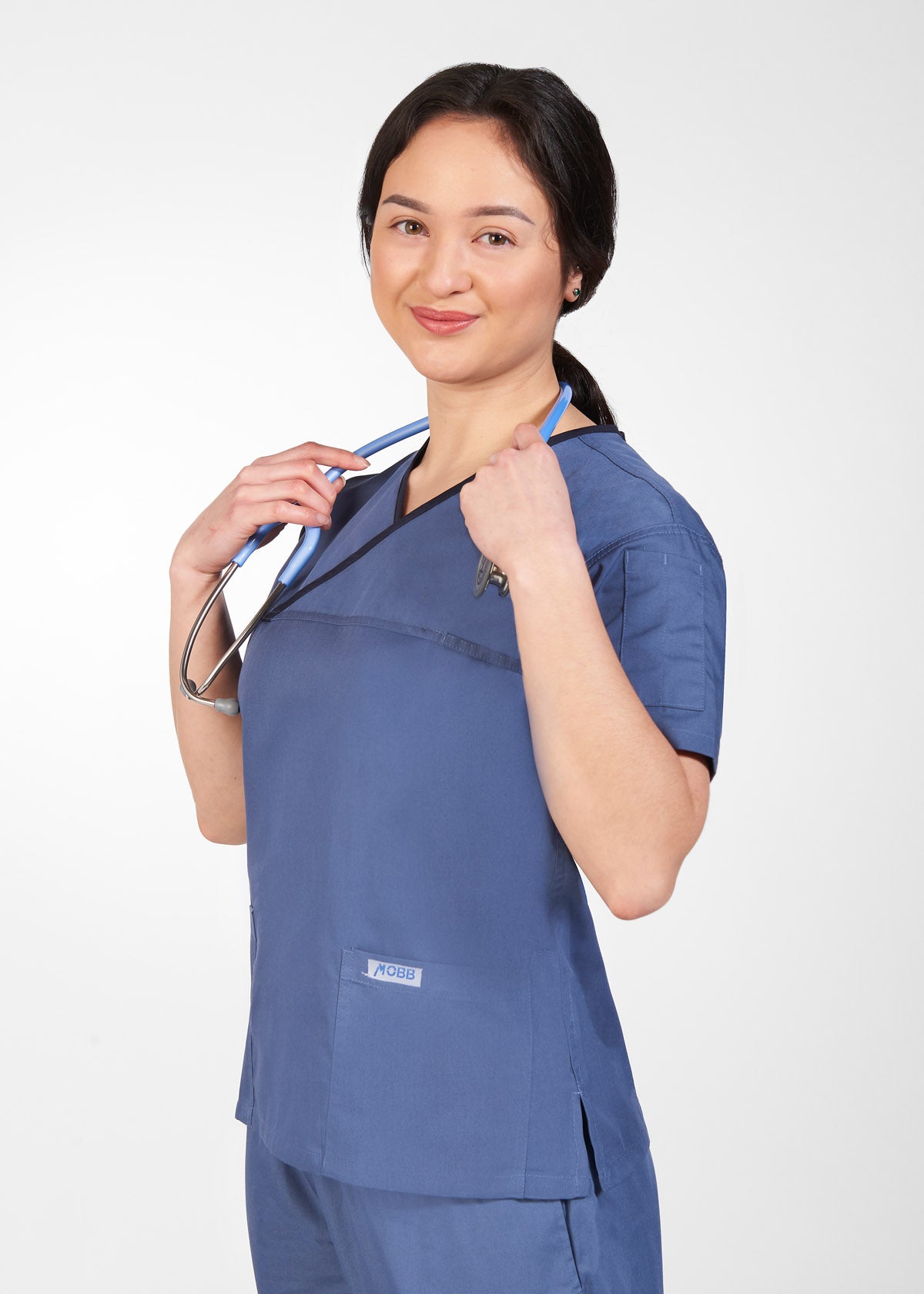 323T Criss Cross Scrub Top