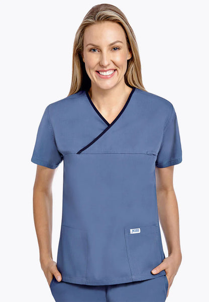 323T Criss Cross Scrub Top