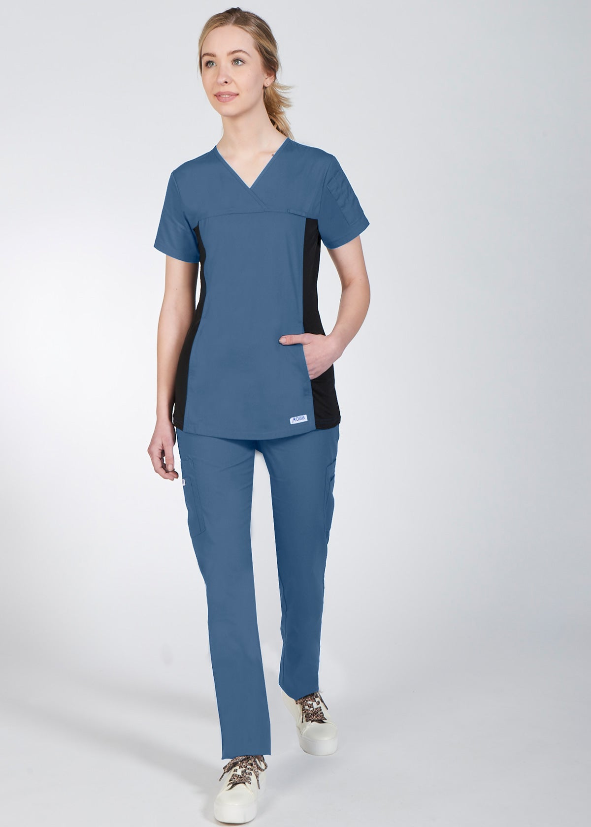 324T Flexi V-Neck Scrub Top