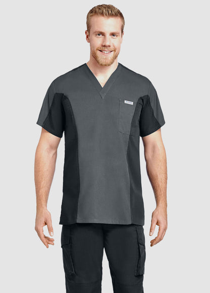 409T Men's Two Tone Scrub Top