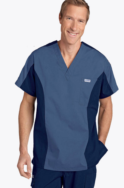 409T Men's Two Tone Scrub Top