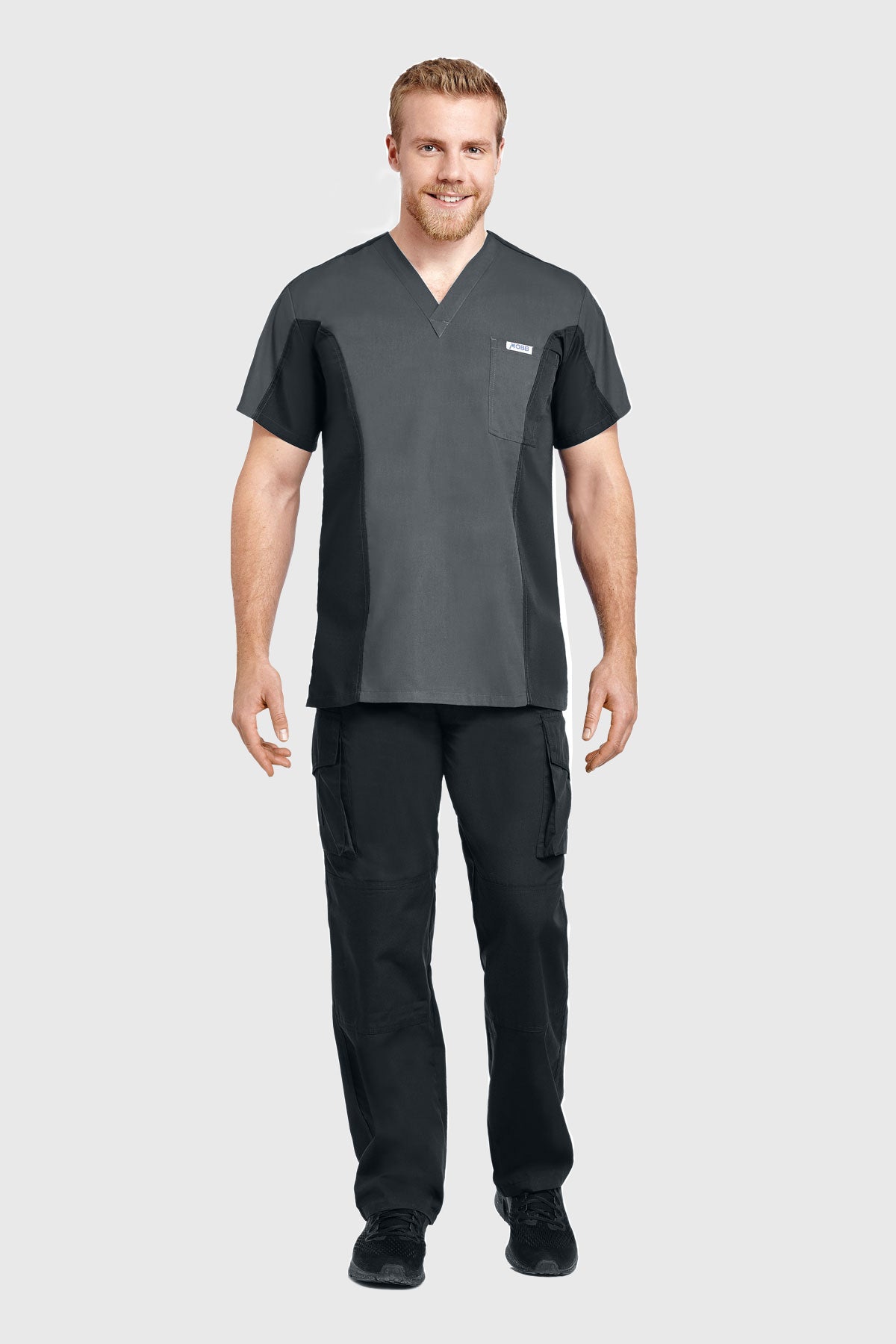 409/409 Men's Two Tone V-Neck Scrub Set