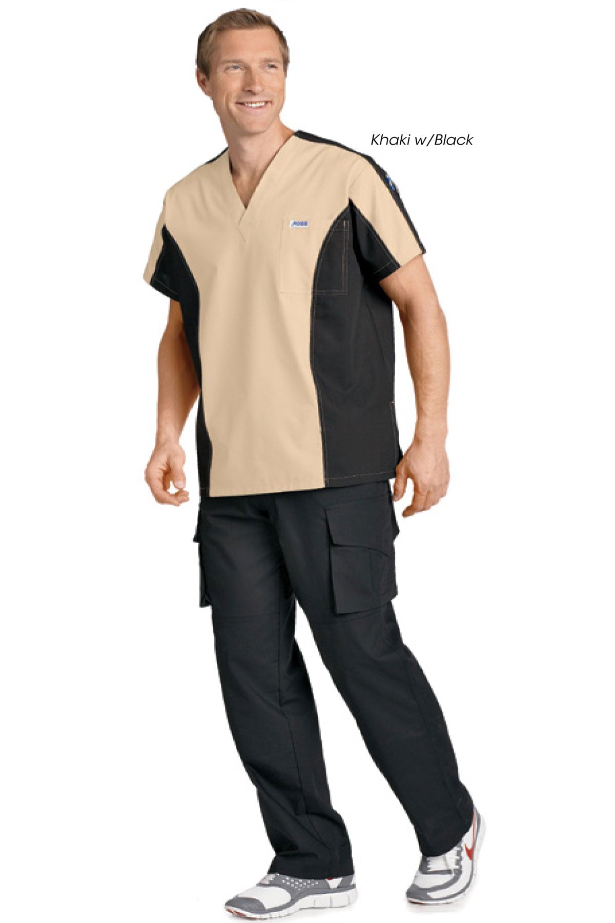 409/409 Men's Two Tone V-Neck Scrub Set