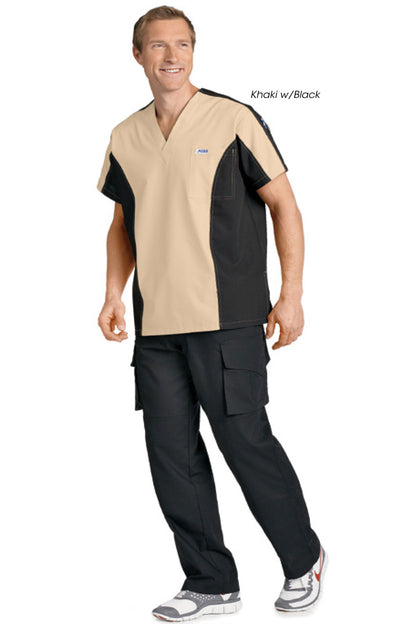 409/409 Men's Two Tone V-Neck Scrub Set