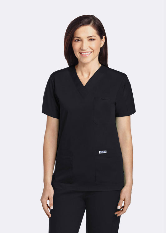 520T Solid V-Neck Scrub Top